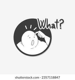 Cara divertida y diseño de mensajes