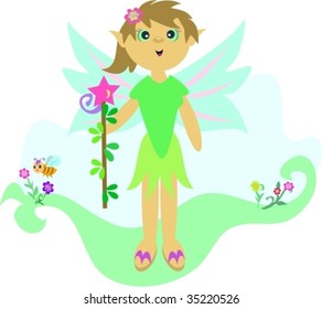 Funny Fairy Vector