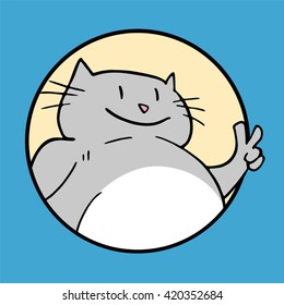 funny fat cat