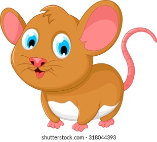 funny fat mouse cartoon posing