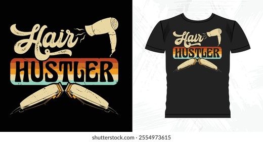 Funny Father's Day Retro Vintage Barber T-shirt Design