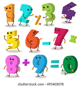 funny figures with eyes and hands
