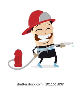 funny firefighter clipart