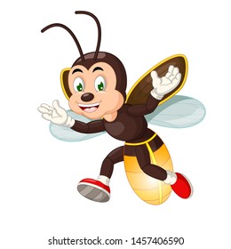 Funny Firefly Cartoon For Your Design