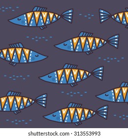 funny fish background card