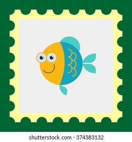 Funny fish icon