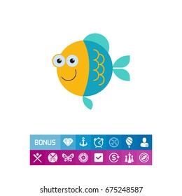 Funny fish icon