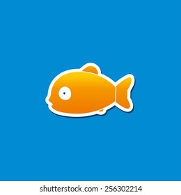 funny fish. logo