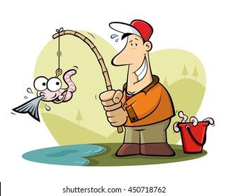 Cartoon Fisherman High Res Stock Images Shutterstock