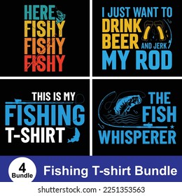 Funny Fishing Lover T-shirt Design vector. Use for T-Shirt, mugs, stickers, Cards, etc.