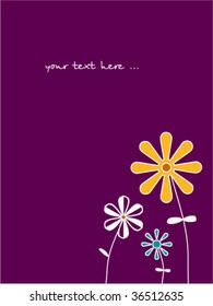 funny floral card