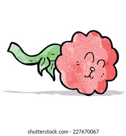 personaje de caricatura de una flor divertida