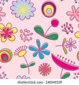 funny flower seamless