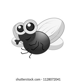 Funny fly. Vector illustration.