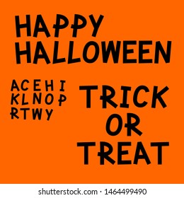 Funny font for happy Halloween
