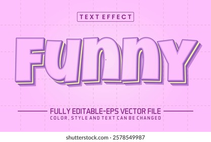 Funny font Text effect editable	