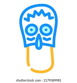funny footwear color icon vector. funny footwear sign. isolated symbol illustration