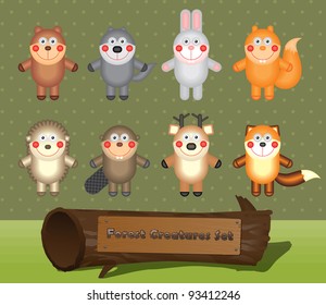 Funny Forest Creatures Set