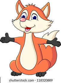 Funny fox cartoon