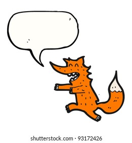 funny fox cartoon