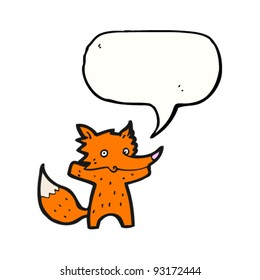 funny fox cartoon