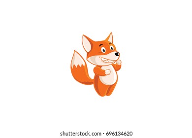 Funny Fox Cartoon Character Design