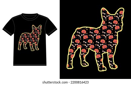 Funny French Bulldog Dog Gift for Halloween T-Shirt