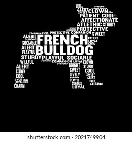 funny french bulldog figure frenchie dog owner dog eco friendly design vector illustration for use in design and print wall art poster canvas