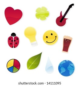 Funny fridge magnets set.