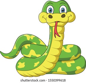 Cartoon Friendly Snakes Images, Stock Photos & Vectors | Shutterstock