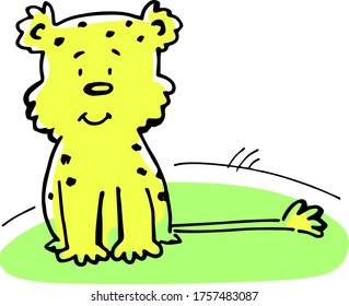Funny friendly lion perfect for logos isolated on white background