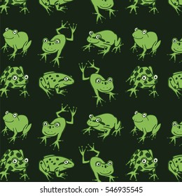 funny frog animal pattern