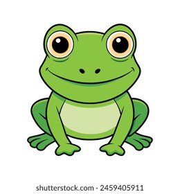 Funny Frog Coloring T-Shirt Design Vektorgrafik