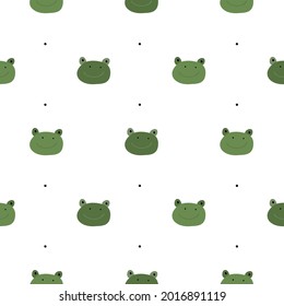 Funny Frogs. Abstract seamless pattern background