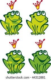 funny frogs with crowns
