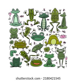frog family clip art