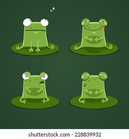 Funny frogs set two