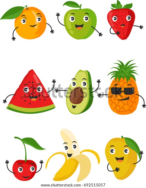 funny fruit cartoons