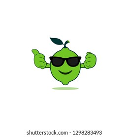 funny fruit logo template