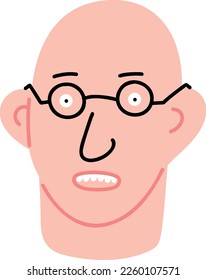 Funny, funky, bizarre and sarcastic male and female faces