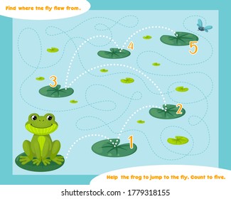 Funny game for kids 3,4,5 years old. The maze with frog.