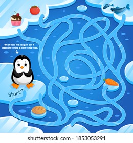 Funny game for kids 4  6 years old  The maze and penguin 