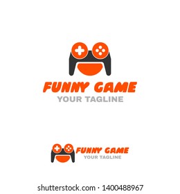 Funny game logo design, game icon design, flat design concept