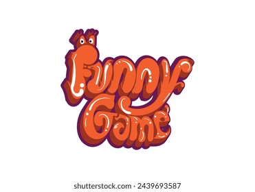 FUNNY GAME typography word style design