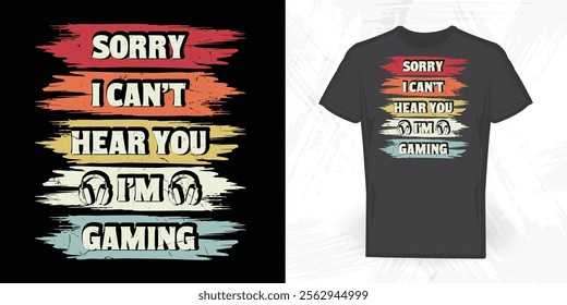 Funny Gaming Vintage Game T-shirt Design