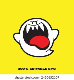funny ghost cartoon, halloween cartoon, hand drawn, shirt celebrate, creepy confetti, congratulations element, isolated monster
