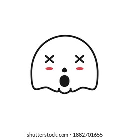 funny ghost expressions, sketches of poisoned ghost faces