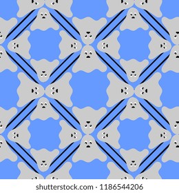 funny ghost halloween seamless pattern