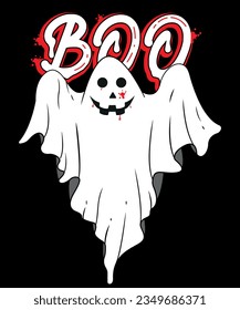 Funny Ghost Halloween T-shirt Design