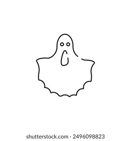 funny ghost vector type icon